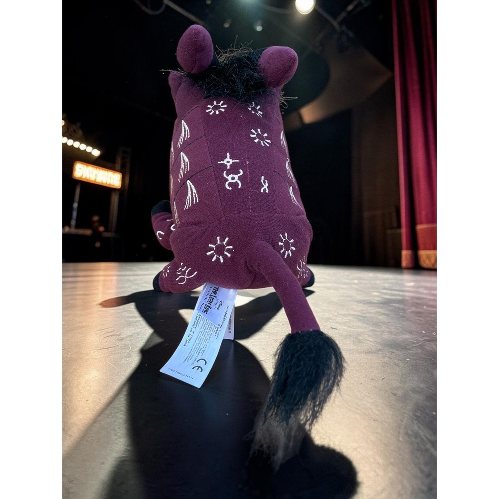 Disney Lion King Broadway Musical Pumbaa Plush Maroon Tribal Embroidered Warthog - Picture 4 of 6